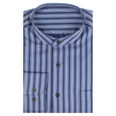 高支纱中年立领商务休闲小领