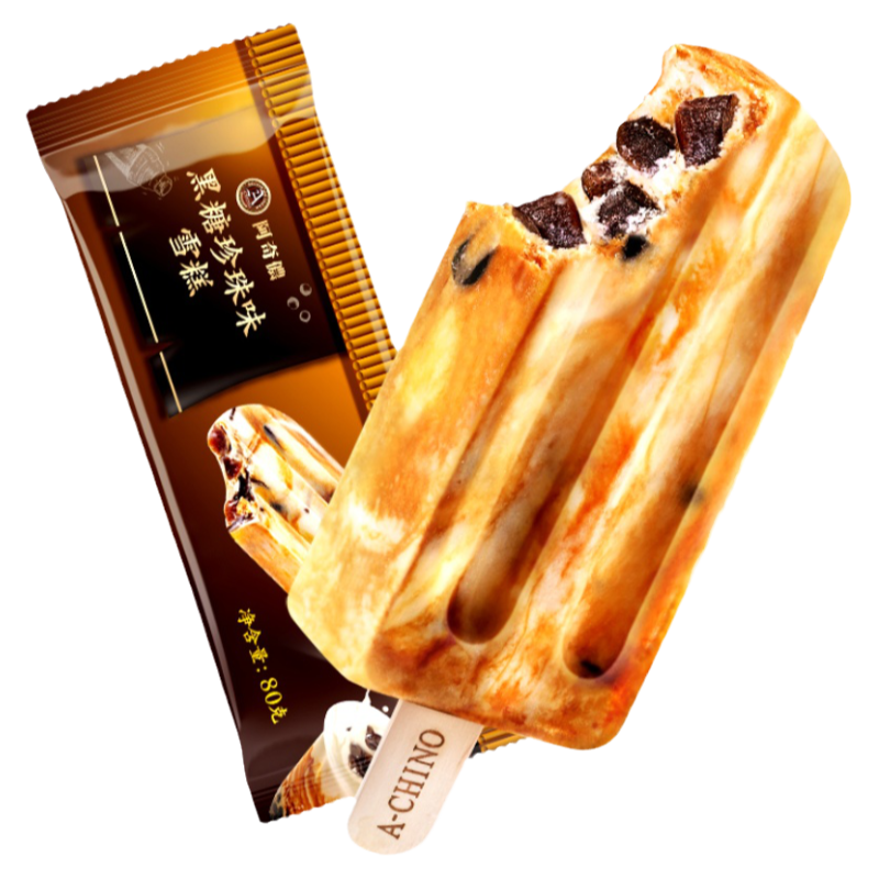 阿奇侬黑糖珍珠奶茶雪糕进口抹茶味冰淇淋组合装冰糕冰棍棒冰冷饮