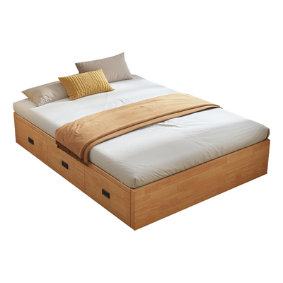 大三抽储物榻榻米落地床支持定制