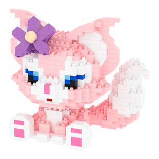 原创微颗粒积木玲娜贝儿星黛露儿童生日礼物益智拼装玩具拼图摆件