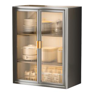 厨房置物柜壁挂式多层小壁柜调料品收纳柜调料瓶储物柜调料置物架