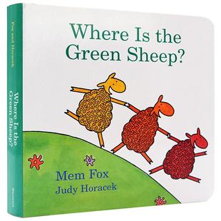绿色的小羊在哪里 英文原版绘本 Where Is the Green Sheep? Mem Fox吴敏兰书单故事图画纸板书 低幼儿童早教启蒙颜色认知英语读物