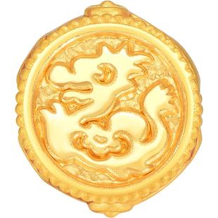 明牌珠宝硬金串珠 黄金福旺十二生肖吉祥手串足金转运珠AFP0726