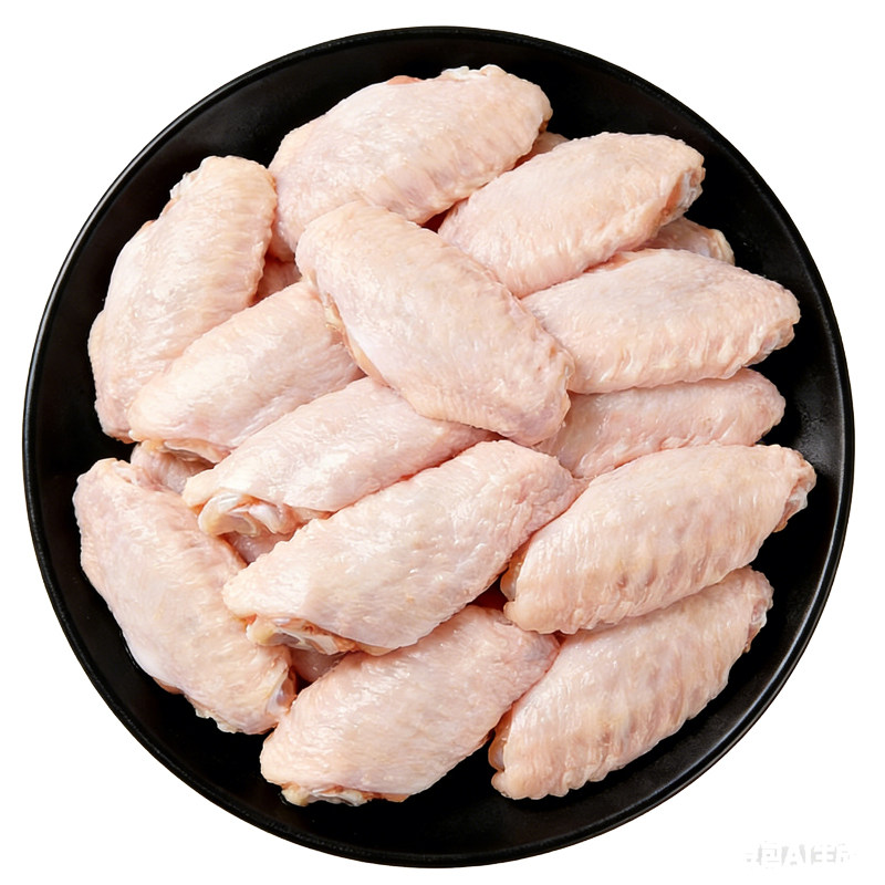 康大新鲜鸡翅中1kg/袋鸡中翅生鸡翅烧烤卤味商用冷冻半成品食材