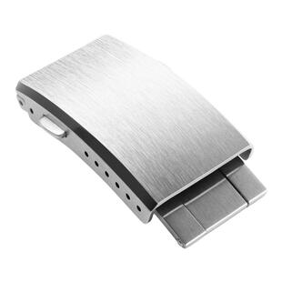 手表带配件表扣316L不锈钢折叠扣双按扣16/18/20mm通用雅典百年灵