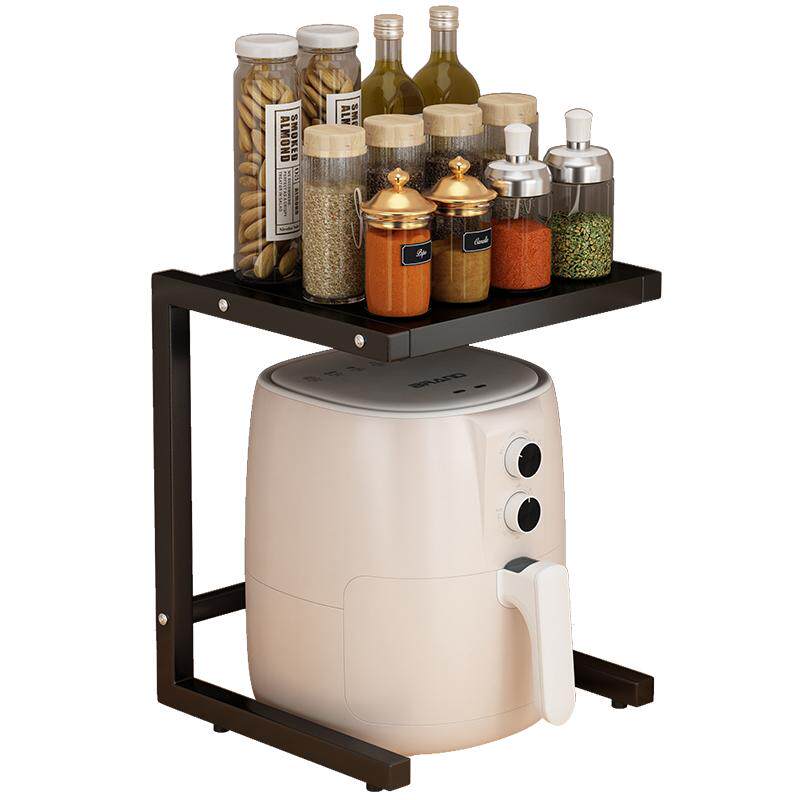 放空气炸锅置物架厨房台面多功能家用电饭煲收纳架子分层电器储物