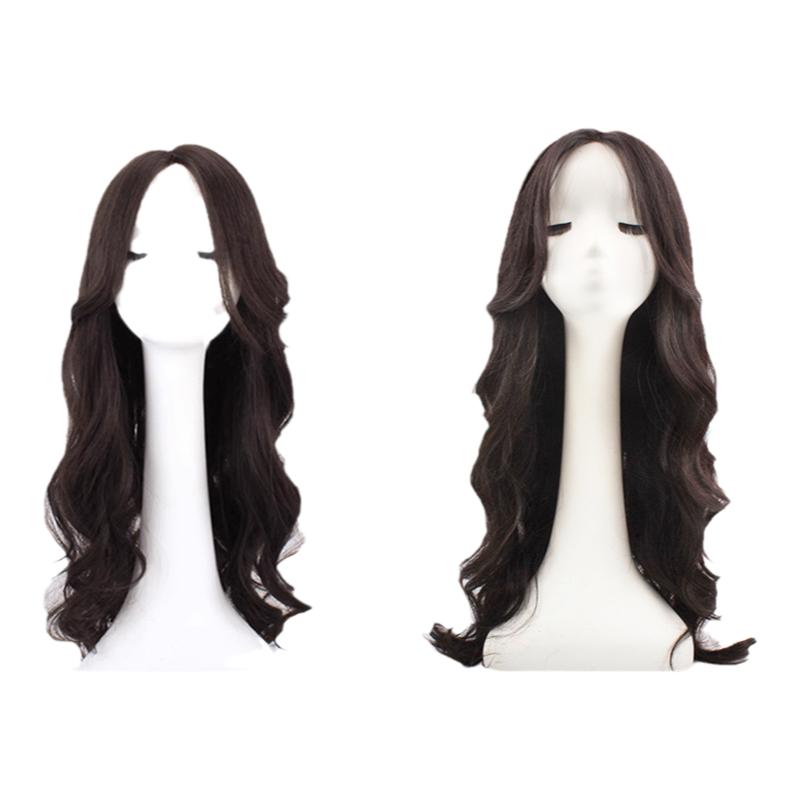 小野家假发女长发封边递针蕾丝蓬松自然长卷发大波浪全真发全头套