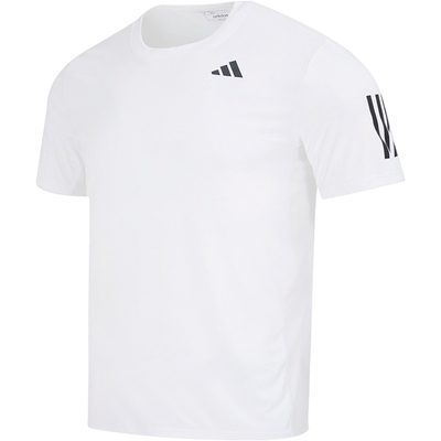 adidas阿迪达斯男装跑步短袖2025秋新款运动服圆领白T恤IS2297