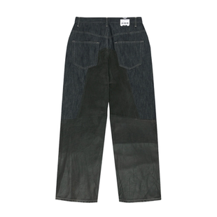 Protocol Index 25fw 牛皮拼接拼皮原牛Baggy牛仔裤韩 ProjectGR