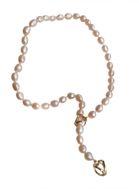 锁骨链L.RUBY异形珍珠女多种带法