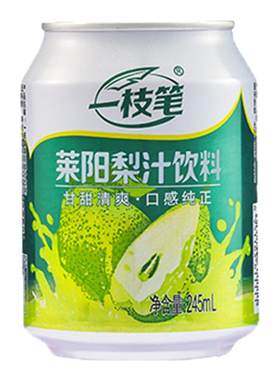 一枝笔莱阳梨汁果汁245ml*10罐