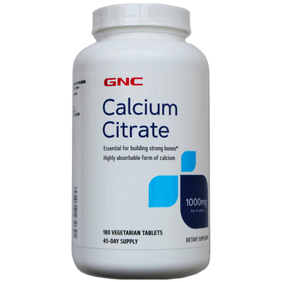 27年11GNC纯柠檬酸钙180片有机钙