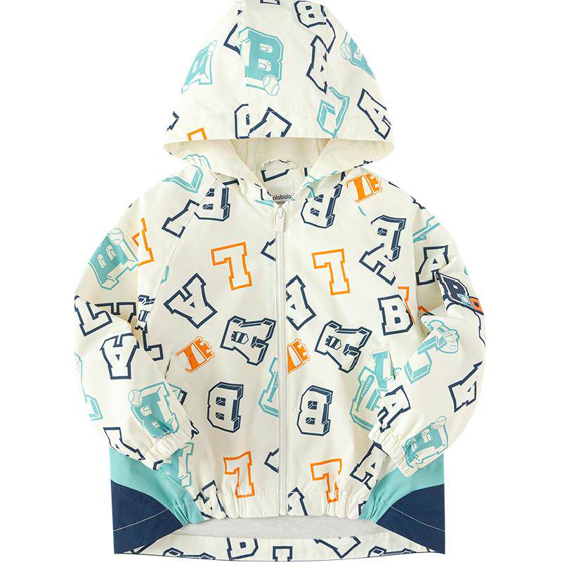 巴拉巴拉童装儿童外套男童软壳衣2025春秋装新款连帽上衣舒适保暖