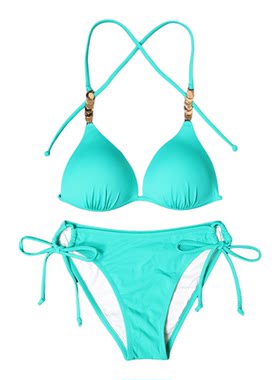 海边分体泳衣套装女2026小胸比基尼bikini度假风泡温泉绝美泳衣女