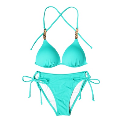 海边分体泳衣套装女2025小胸比基尼bikini度假风泡温泉绝美泳衣女