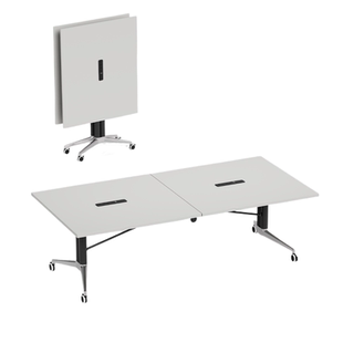 折叠会议桌长条桌培训桌可移动拼接办公桌多功能伸缩培训机构课桌