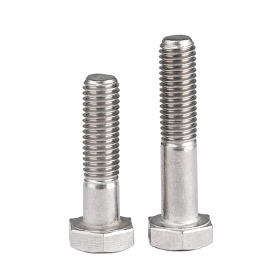 304不锈钢半牙外六角头螺丝