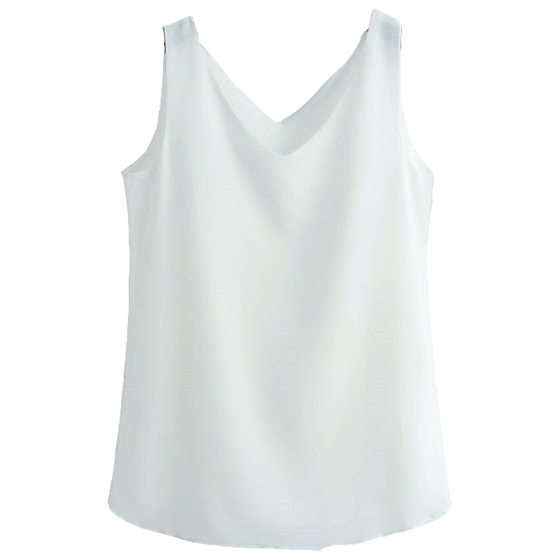 上班啦妈妈2马丽刘艾同款无袖雪纺衫背心女上衣宽松V领吊带衫夏OL