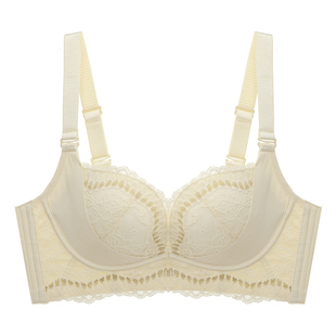 依曼丽内衣女小胸聚拢胸罩收副乳防下垂上托中厚无钢圈调整型文胸