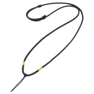 高档黑红编绳项链手工编织绳黄金锁蜜蜡玉佩玉石吊坠挂绳挂脖简约