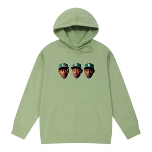 TYLER THE CREATOR连帽卫衣Golf Wang帽衫嘻哈说唱头像印花潮男女