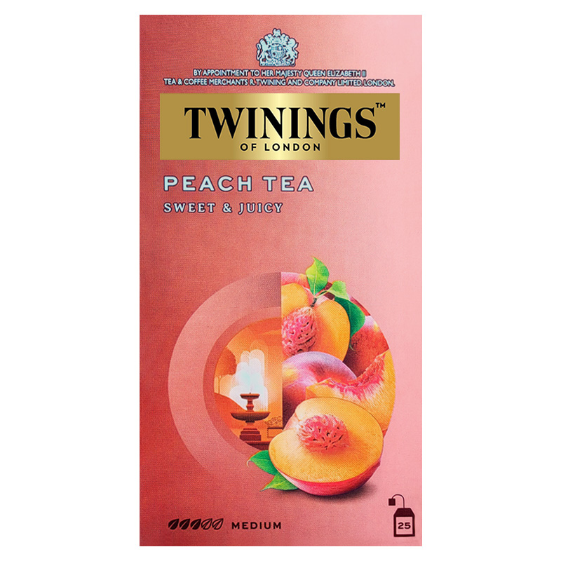 英国twinings川宁蜜桃果香柑橘肉桂等多款水果袋泡红茶包临期可选