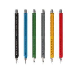 marks MARK'STYLE DAYS六角金属杆速干中性笔按动出芯0.5mm黑色墨水文艺青年针管笔尖可换芯左手可用