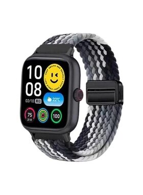 适用vivoWATCHgt2手表编织表带iQOOwatchGT磁吸尼龙透气腕带VIVO智能运动替换带男女新款彩虹快拆卡扣回环