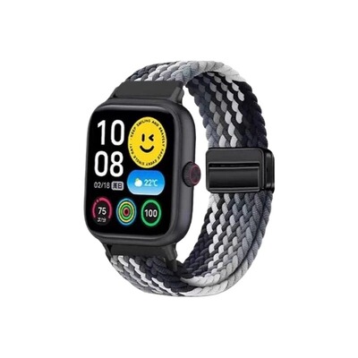 适用vivoWATCHgt2手表编织表带iQOOwatchGT磁吸环扣尼龙透气腕带VIVO智能运动替换带男女新款彩虹快拆卡扣