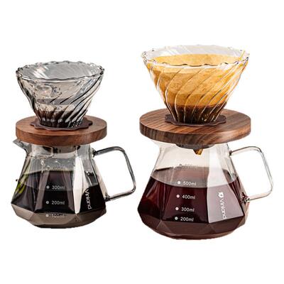 日本咖啡手冲壶套装玻璃分享壶