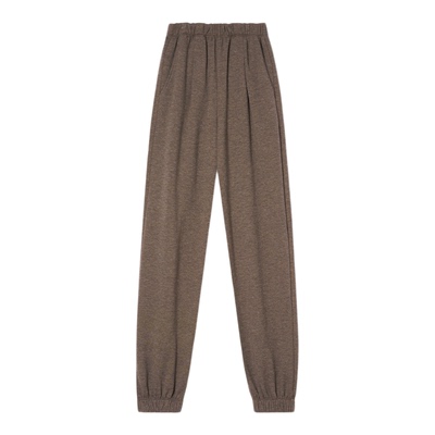 PSALTER诗篇羊毛混纺宽松束脚卫裤休闲女长裤2025冬款