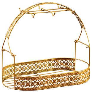 收纳咖啡具架铁架子创意杯架茶具整套6套杯碟水杯挂架壶挂架挂钩