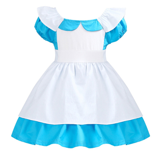 halloween万圣节爱丽丝梦游仙境Alice cosplay儿童迪士尼公主裙子