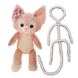 适用于玲娜贝儿星黛露骨架迪士尼公仔改造可站立有脚垫塑料改娃