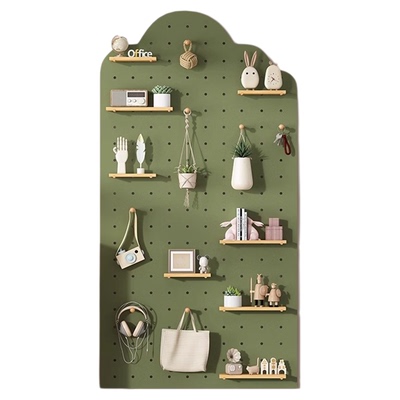 高承重100斤全实木洞洞板造型墙