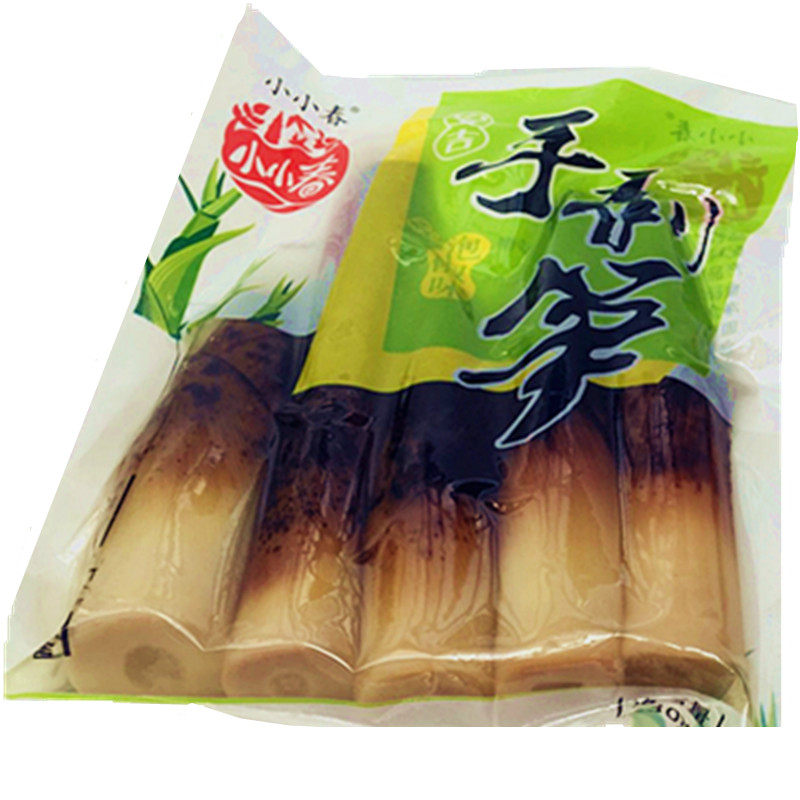 网红小小春手剥笋开袋手撕笋香辣