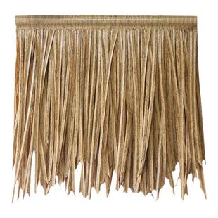 仿真茅草屋顶景区装饰假稻草农家乐塑料茅草瓦人造假毛草别墅民宿