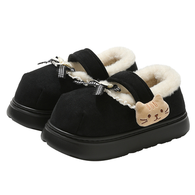 棉拖鞋女款冬季加绒2025新款厚底