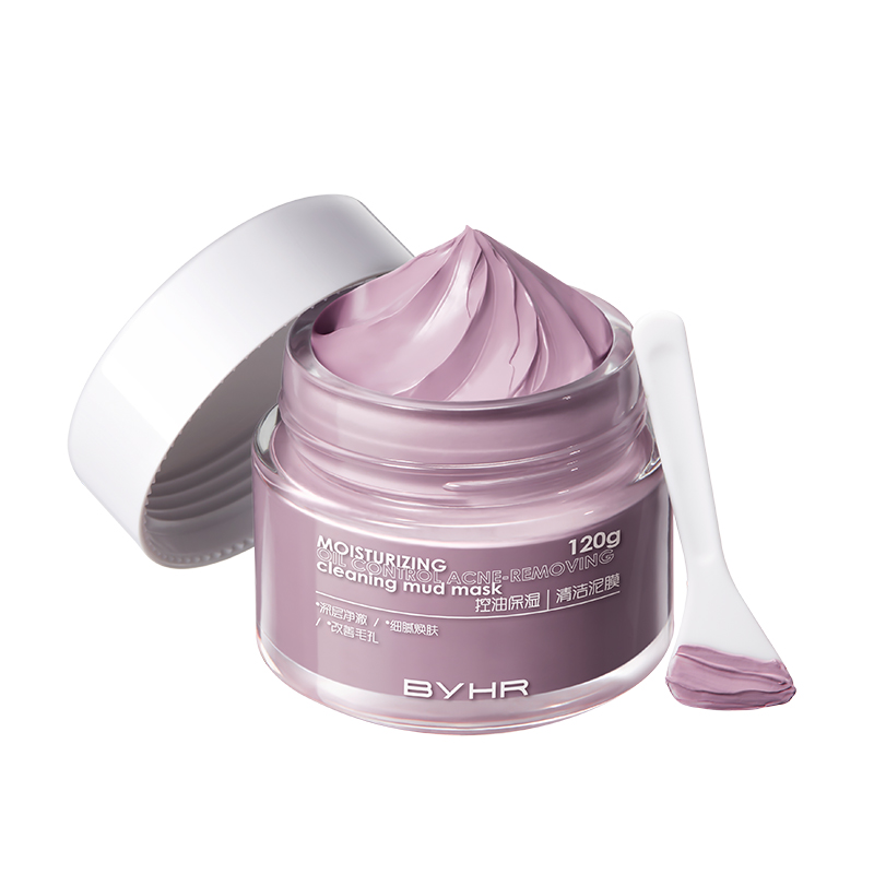 胖东来紫苏清洁泥膜涂抹睡眠面膜面部收缩毛孔脏东西去黑头粉刺