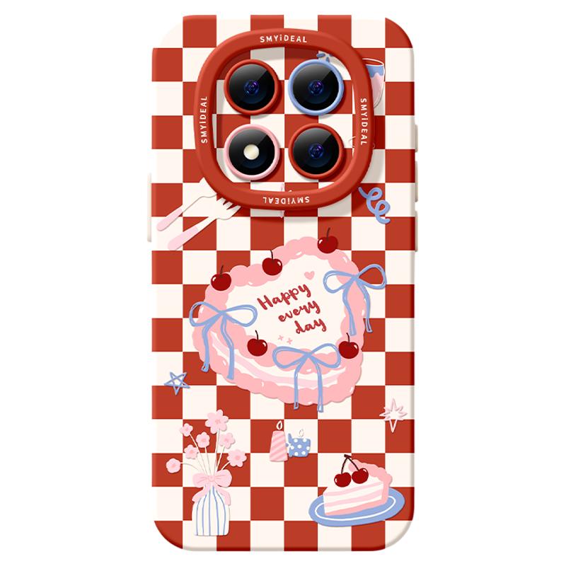 适用红米note15pro手机壳女款note14保护套小米高级note11pro硅胶防摔13por+全包redmi秋冬12turbo软好看格子