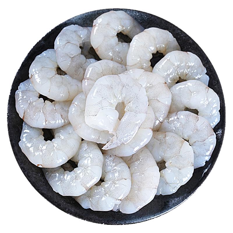 國(guó)聯(lián)小霸龍大號(hào)白蝦仁鮮活速凍翡翠蝦仁去蝦線(xiàn)健身食材冷凍蝦肉