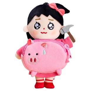 九木杂物社插画小人钱辈请和我交往系列毛绒盲盒摆件公仔新年礼物