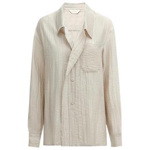 COCOBELLA丝光质感莱赛尔轻薄衬衫女褶皱肌理通勤气质衬衣SR3051