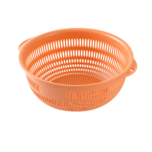 单层沥水篮塑料洗菜盆厨房淘米器滤水果盘菜篮子家用客厅果盘创意