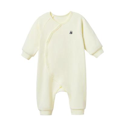 全棉时代婴儿风柔棉暖绒连体衣