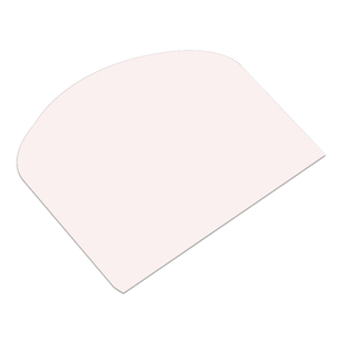 透明塑料软刮板奶油蛋糕圆角抹面椭圆形圆弧抹面烘焙裱花工具五片