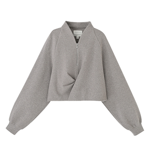 COMMMON VALUE「 龛 Niche 」新中式半拉链短外套 禅意领截短卫衣