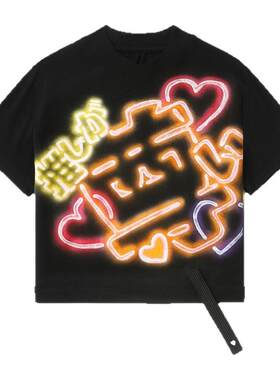 ITdoublet短款短袖T恤