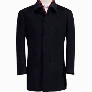 鼎铜羊毛大衣男中长款休闲冬商务翻领中老年毛呢羊绒呢子外套高端