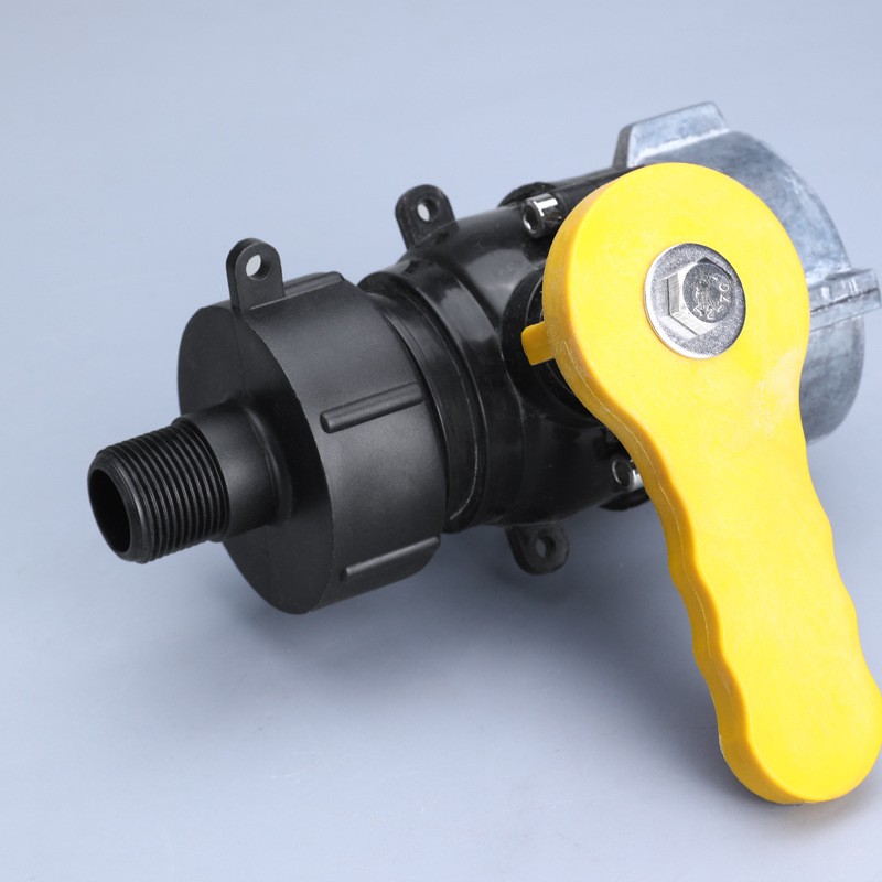 1000升ibc吨桶出水口接头阀门吨桶配件4分内外丝直接6分1寸接头